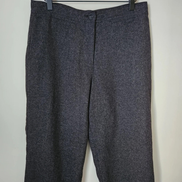 Woolrich | High Waist Straight Leg Onyx Heather Trouser Dress Pants - Size 6 - Picture 2 of 10